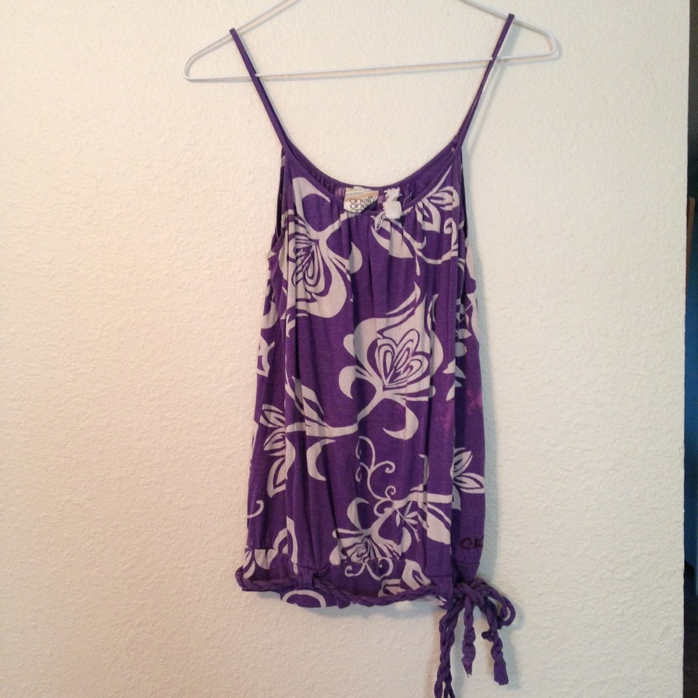 Vintage O'Neill purple floral tank top